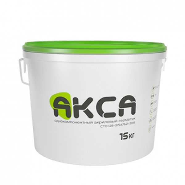 картинка АКСА - акриловый герметик (белый, 15 кг)